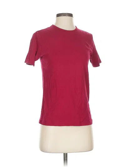 Pre-owned Banana Republic Active T-shirt In Burgundy