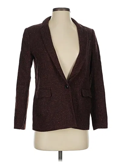 Pre-owned Banana Republic Blazer Jacket In Burgundy