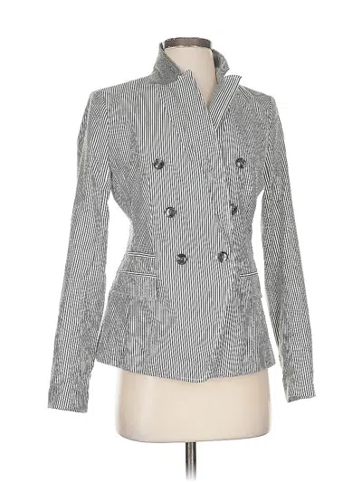 Pre-owned Banana Republic Blazer Jacket In Gray