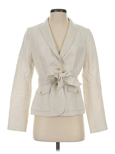 Pre-owned Banana Republic Blazer Jacket In Ivory