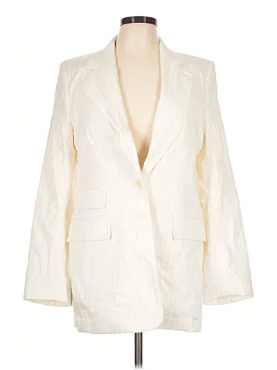 Pre-owned Banana Republic Blazer Jacket In Ivory