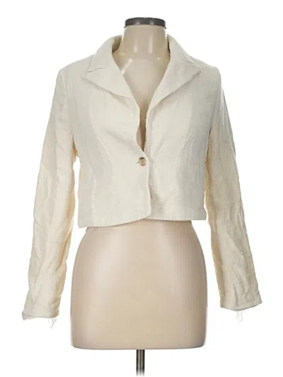 Pre-owned Banana Republic Blazer Jacket In Ivory