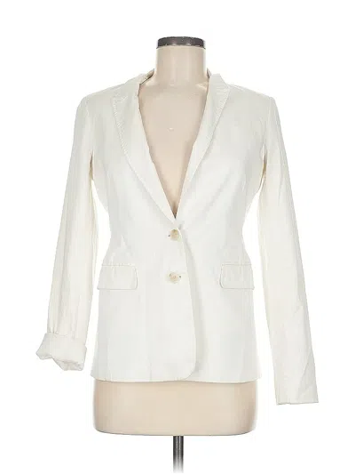 Pre-owned Banana Republic Blazer Jacket In White