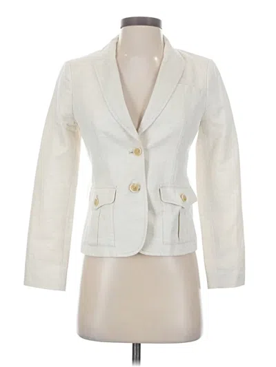 Pre-owned Banana Republic Blazer Jacket In White