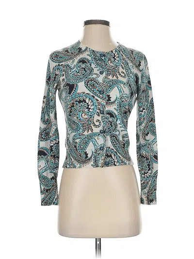 Pre-owned Banana Republic Cardigan Sweater In Blue