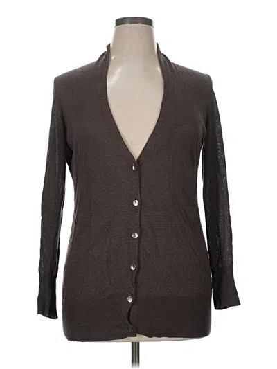 Pre-owned Banana Republic Cardigan Sweater In Brown