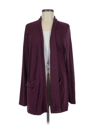 Pre-owned Banana Republic Cardigan Sweater In Burgundy