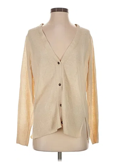 Pre-owned Banana Republic Cardigan Sweater In Gold