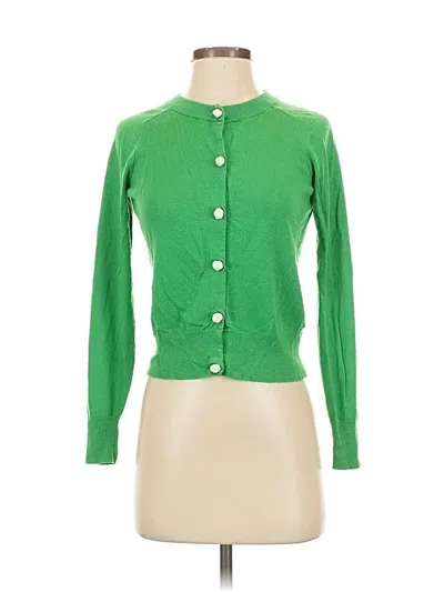 Pre-owned Banana Republic Cardigan Sweater In Green
