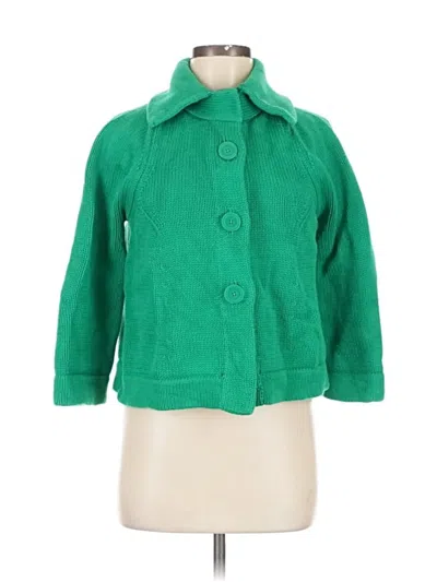 Pre-owned Banana Republic Cardigan Sweater In Green