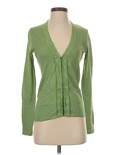 Pre-owned Banana Republic Cardigan Sweater In Green