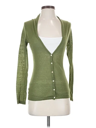 Pre-owned Banana Republic Cardigan Sweater In Green