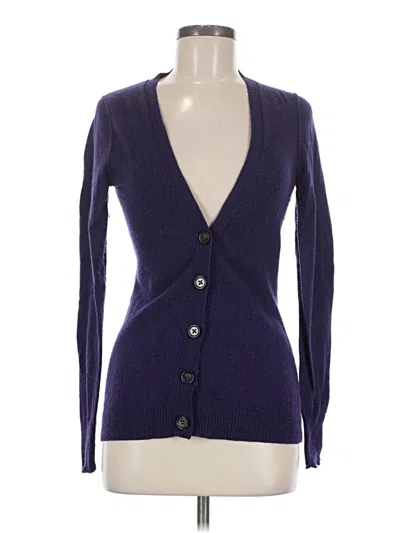 Pre-owned Banana Republic Cardigan Sweater In Purple