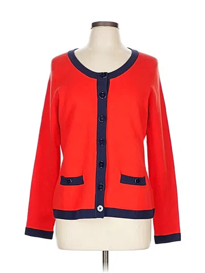 Pre-owned Banana Republic Cardigan Sweater In Red