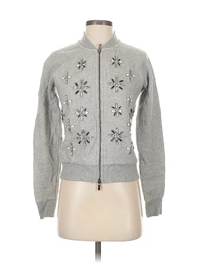 Pre-owned Banana Republic Cardigan Sweater In Silver