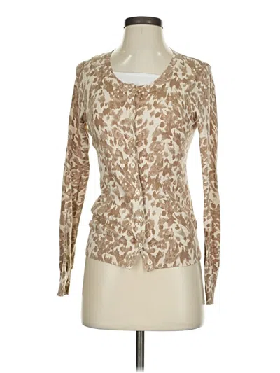 Pre-owned Banana Republic Cardigan Sweater In Tan