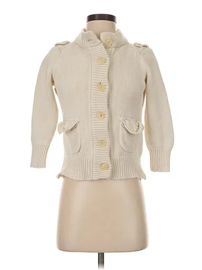 Pre-owned Banana Republic Cardigan Sweater In Tan