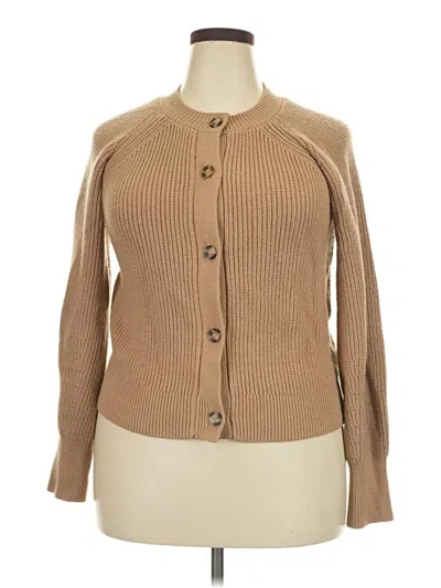 Pre-owned Banana Republic Cardigan Sweater In Tan