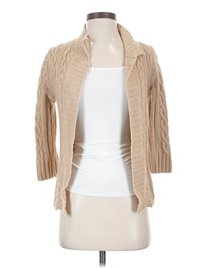 Pre-owned Banana Republic Cardigan Sweater In Tan