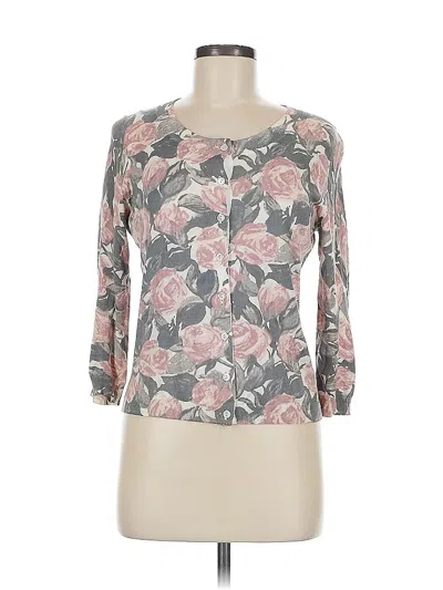 Pre-owned Banana Republic Cardigan Sweater In White