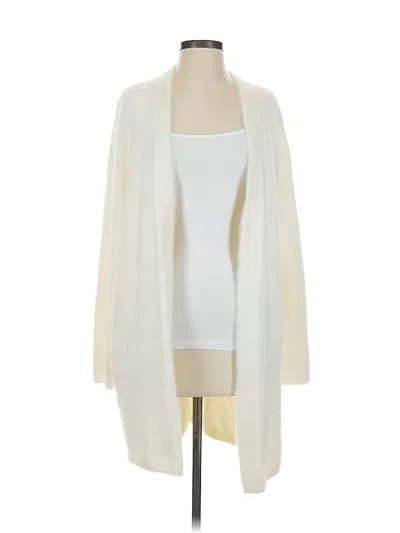 Pre-owned Banana Republic Cardigan Sweater In White