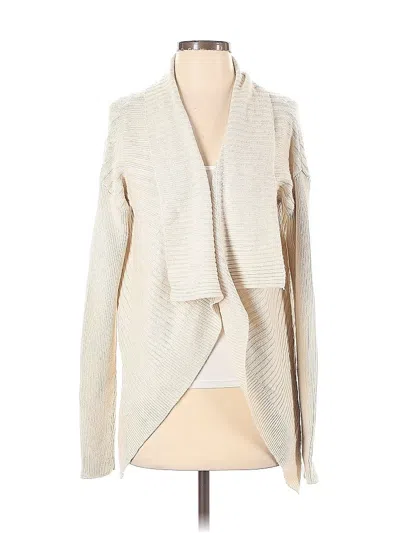 Pre-owned Banana Republic Cardigan Sweater In White