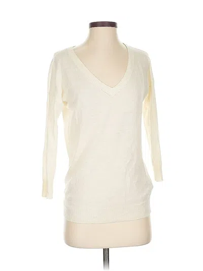 Pre-owned Banana Republic Cardigan Sweater In White