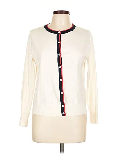 Pre-owned Banana Republic Cardigan Sweater In White