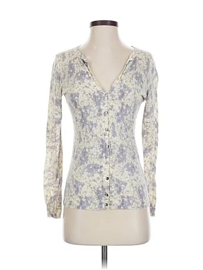 Pre-owned Banana Republic Cardigan Sweater In White