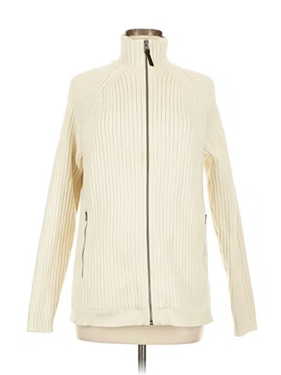 Pre-owned Banana Republic Cardigan Sweater In White
