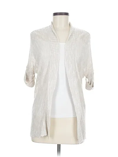 Pre-owned Banana Republic Cardigan Sweater In White