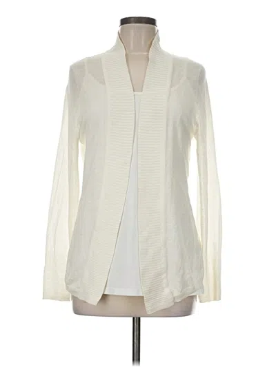 Pre-owned Banana Republic Cardigan Sweater In White