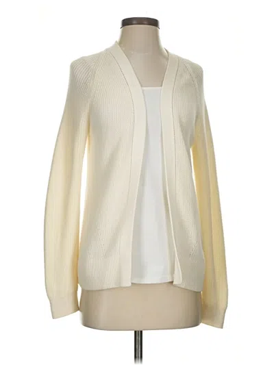 Pre-owned Banana Republic Cardigan Sweater In White