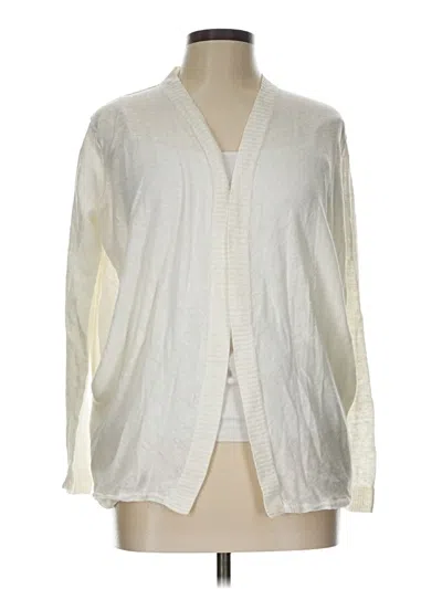 Pre-owned Banana Republic Cardigan Sweater In White