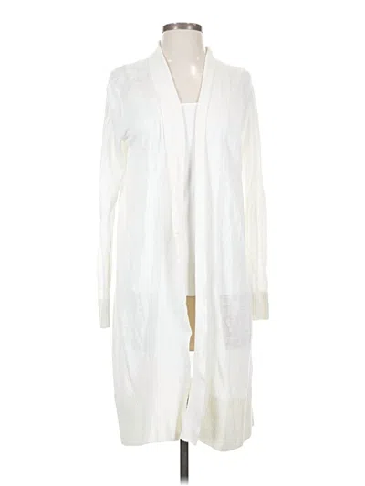 Pre-owned Banana Republic Cardigan Sweater In White