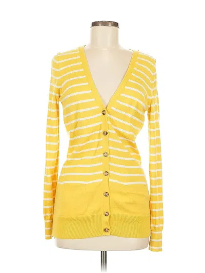 Pre-owned Banana Republic Cardigan Sweater In Yellow