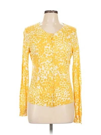 Pre-owned Banana Republic Cardigan Sweater In Yellow