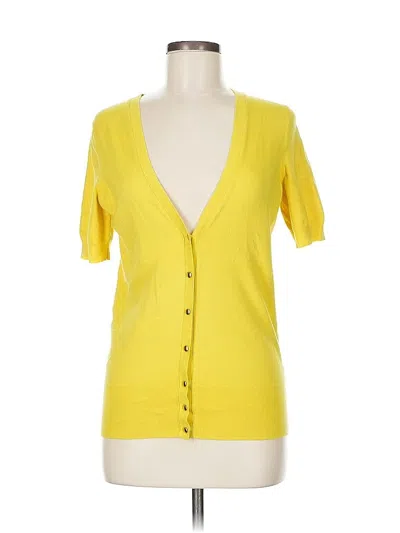 Pre-owned Banana Republic Cardigan Sweater In Yellow