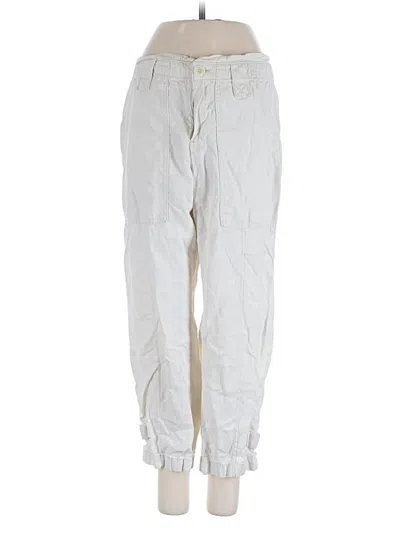 Pre-owned Banana Republic Cargo Pants In Ivory