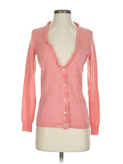 Pre-owned Banana Republic Cashmere Cardigan Sweater In Pink