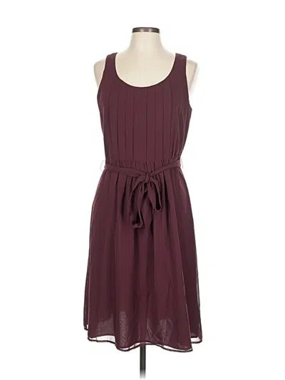 Pre-owned Banana Republic Casual Dress In Burgundy