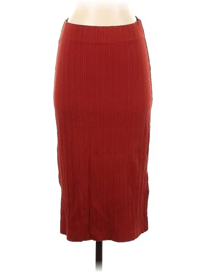 Pre-owned Banana Republic Casual Skirt In Burgundy