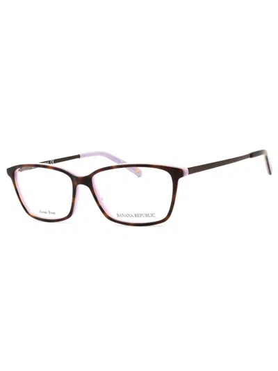 Banana Republic Cate/n Eyeglasses In 0ay0 00 - Havana Violet/clear Demo Lens