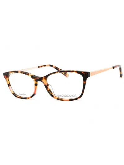 Banana Republic Caterina Eyeglasses In Havana Pink/clear Demo Lens