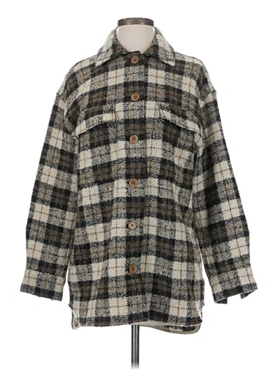 Pre-owned Banana Republic Coat In Gray