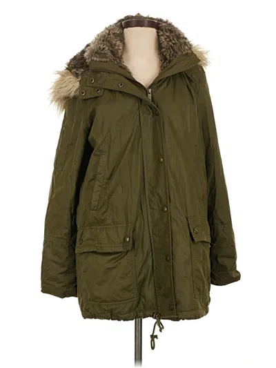 Pre-owned Banana Republic Coat In Green
