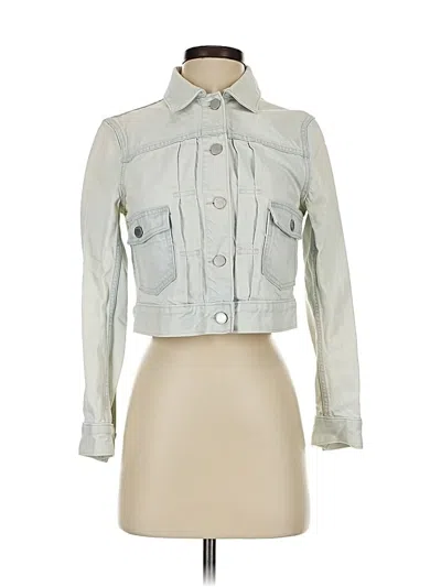 Pre-owned Banana Republic Denim Jacket In Gray