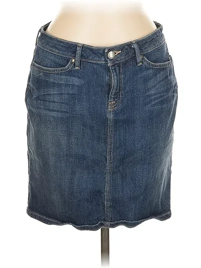 Pre-owned Banana Republic Denim Skirt In Blue