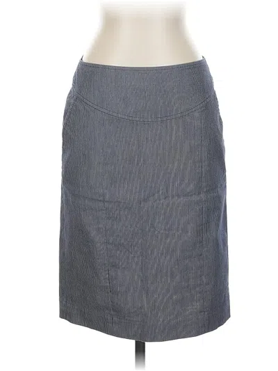 Pre-owned Banana Republic Denim Skirt In Gray