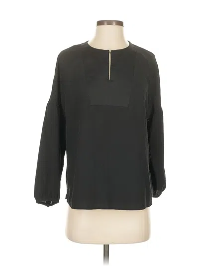 Pre-owned Banana Republic Factory Store 3/4 Sleeve Blouse In Black
